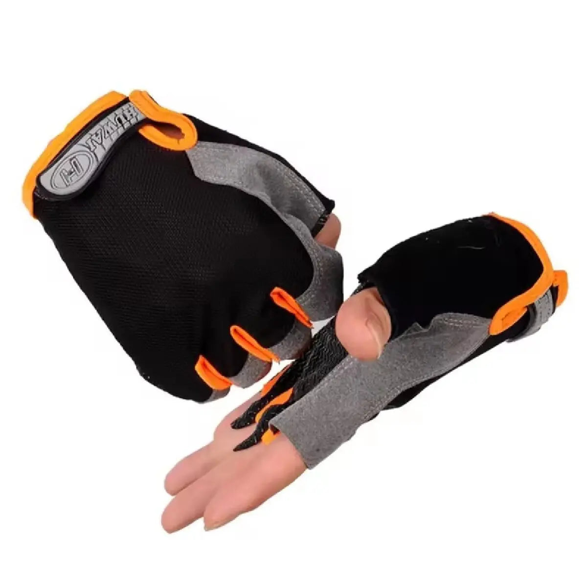 GAFASTWO Cycling Gloves — Breathable Shockproof Half Fingerless Mittens