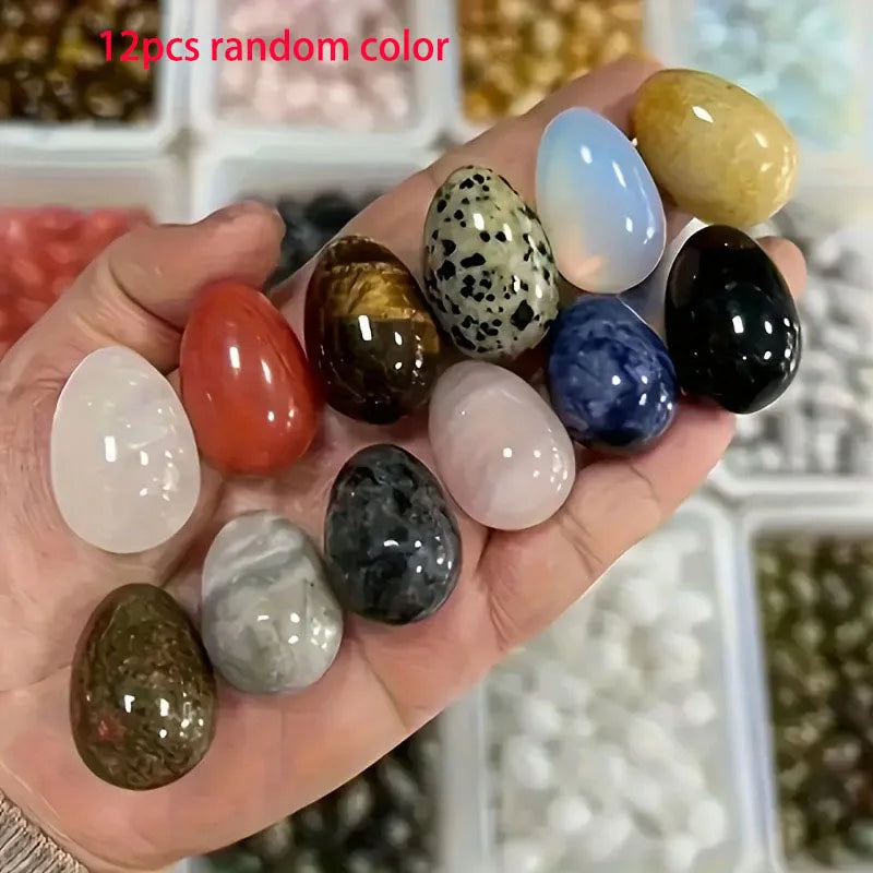 Polished Natural Egg Stones — Decorative Crystal Stones for Home or Aquarium