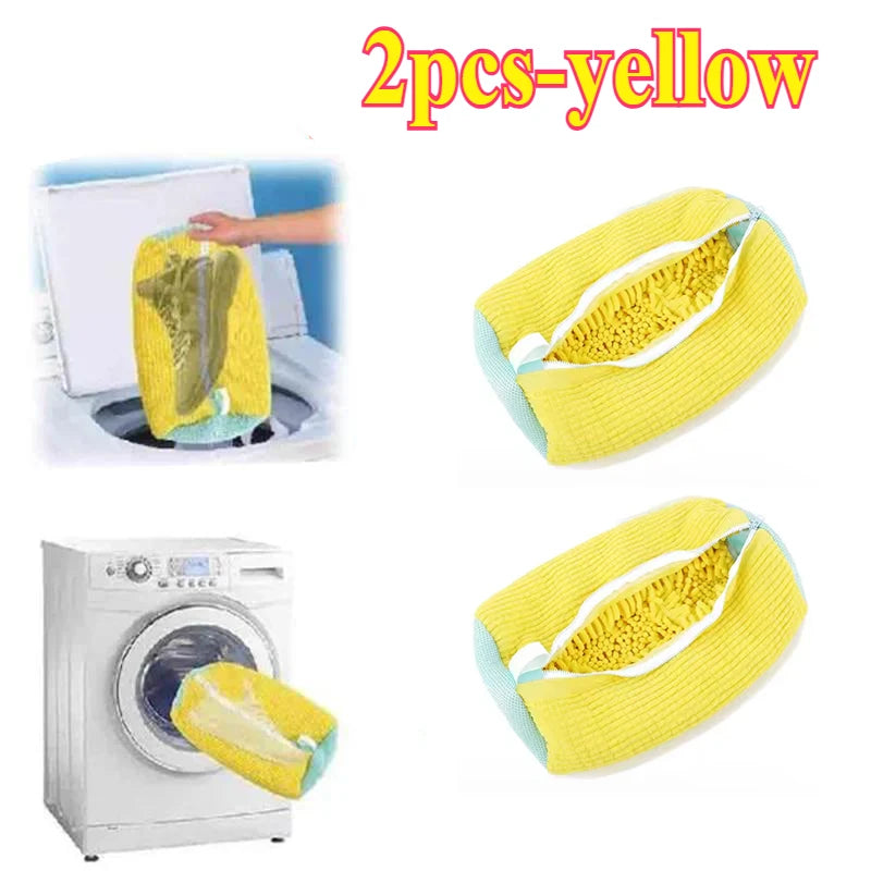 Machine Washable Shoe Laundry Bag — Durable Polyester Protector with Adjustable Strap