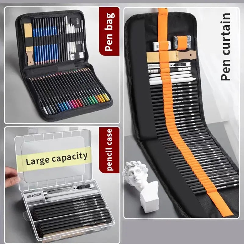 Professional Sketching Pen Set — Complete Art Supplies for Students