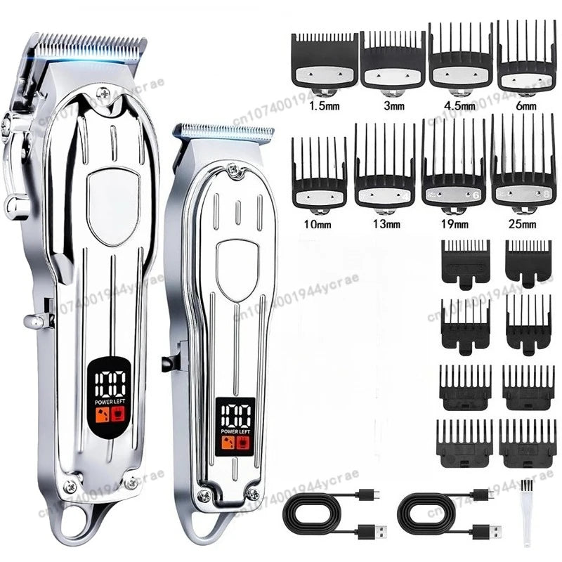 Edieu Professional Electric Hair Clippers — Cordless Trimmer Set for Men