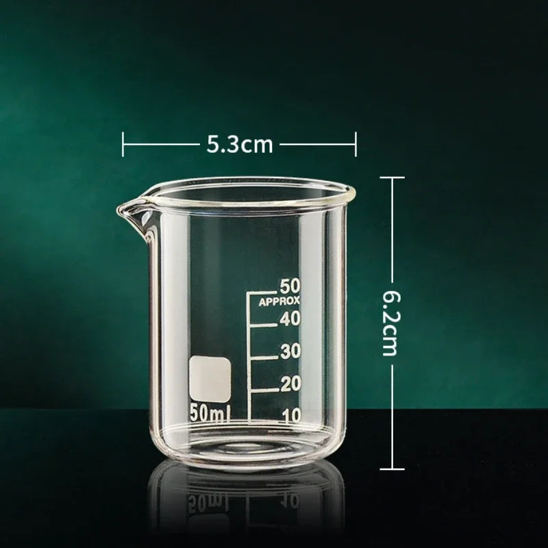 Borosilicate Glass Measuring Cup — Heat-Resistant Graduated Beaker