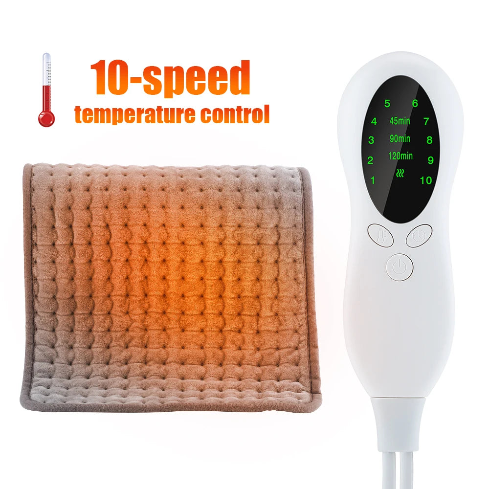 Hailicare Electric Heated Blanket Pad — Adjustable Temperature & Timer