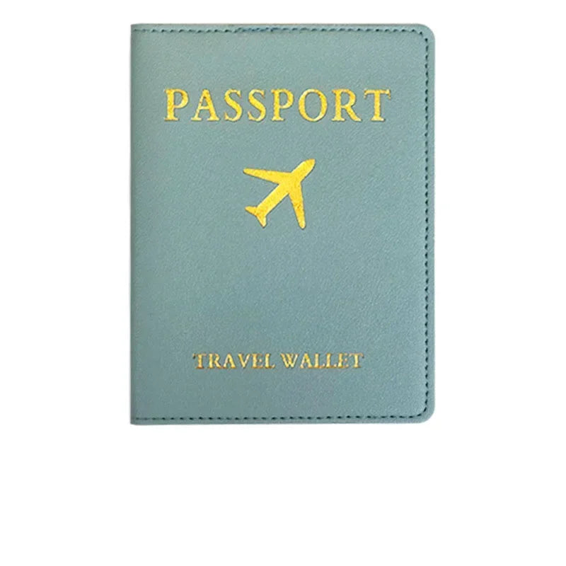 eTya PU Leather Luggage Tag & Passport Cover Set — Travel Identification Accessories