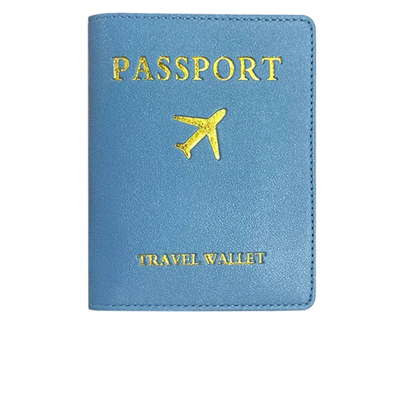 eTya PU Leather Luggage Tag & Passport Cover Set — Travel Identification Accessories