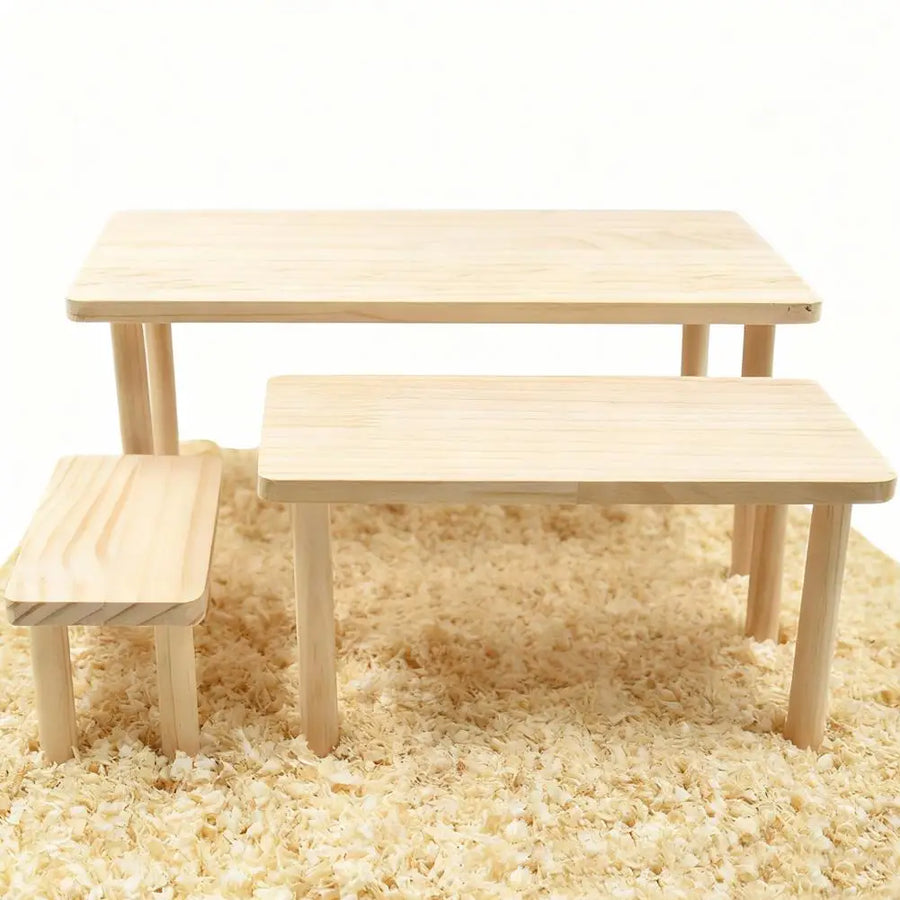 Wooden Hamster Scenery Platform — Climbing Playground for Small Pets
