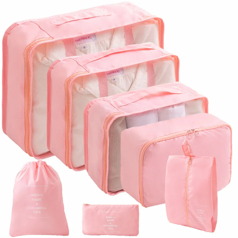 Travel Packing Cube Set — Luggage Organizer Bags for Suitcases
