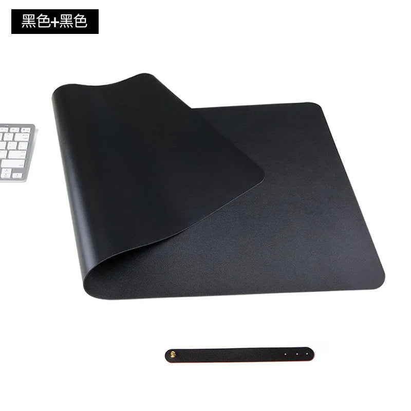 NULOXO PU Leather Desk Mat — Waterproof Office Blotter & Mouse Pad