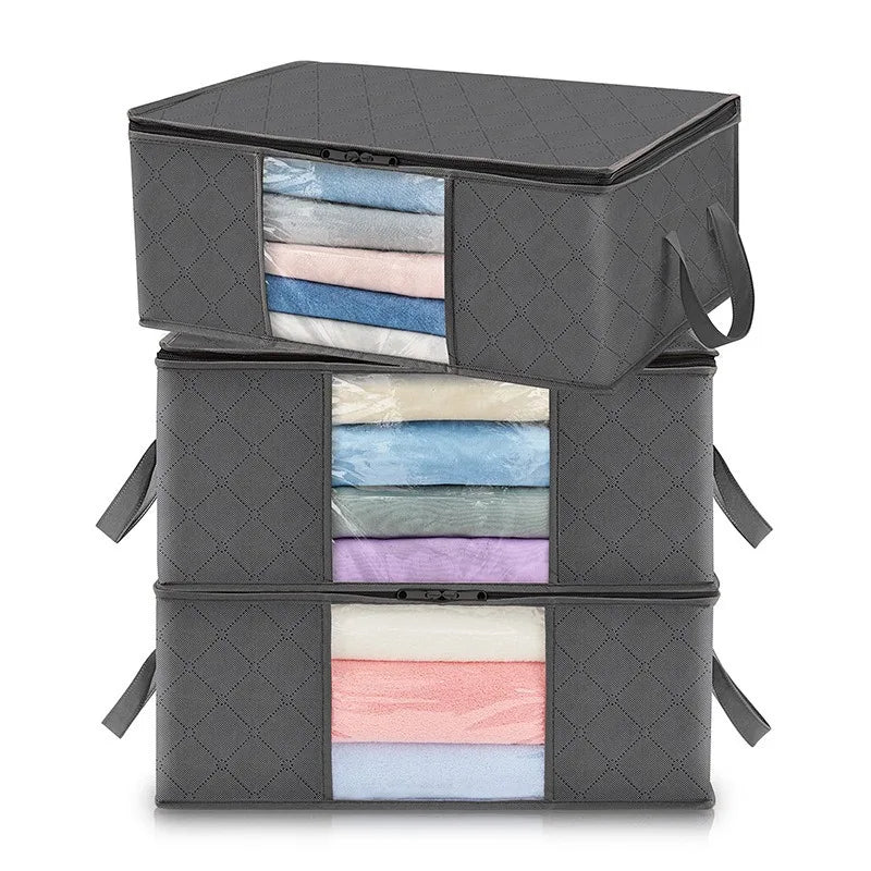 Foldable Clothes Storage Bag — Large Capacity Organizer for Bedding