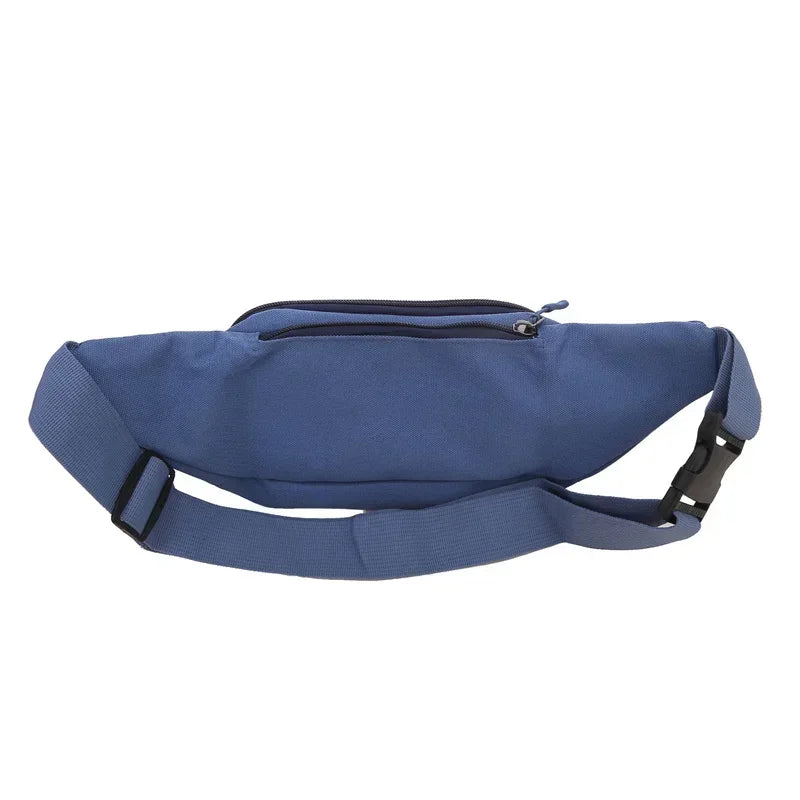 Unisex Canvas Waist Bag — Casual Crossbody Shoulder Pack for Sports