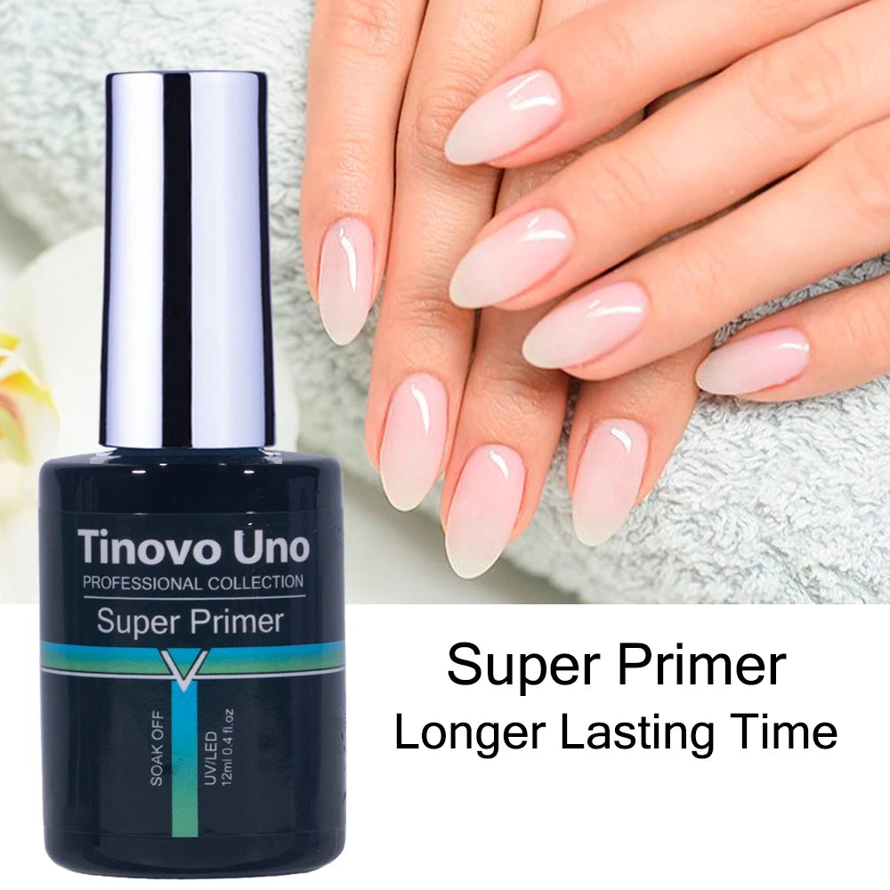 Tinovo Uno Super Nail Primer — Long Lasting Prep Dehydrator for Manicure