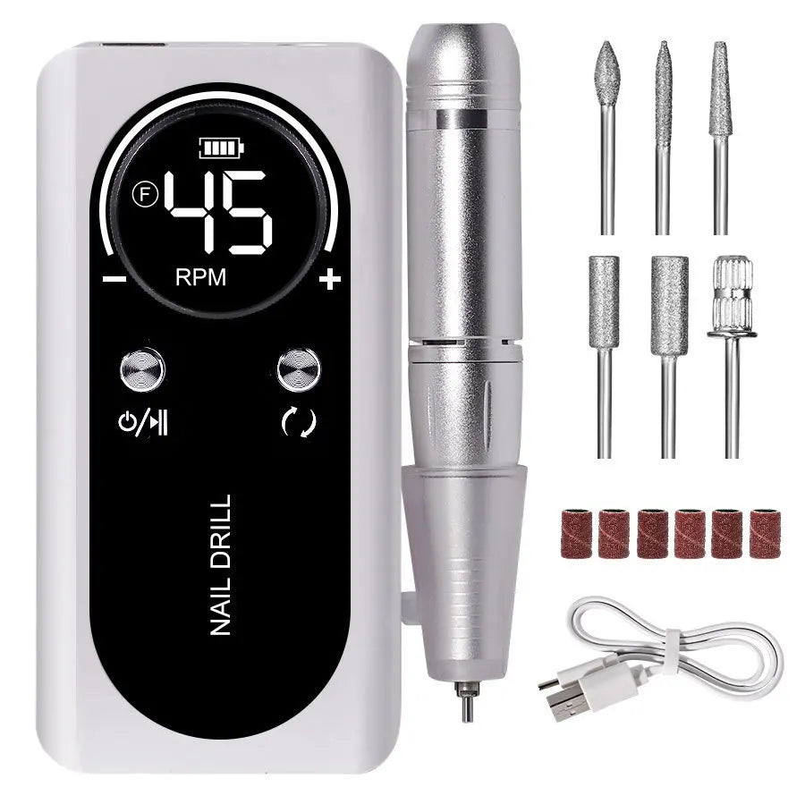 Limegirl Professional Electric Nail Drill — High Speed 45000RPM Portable Manicure Tool