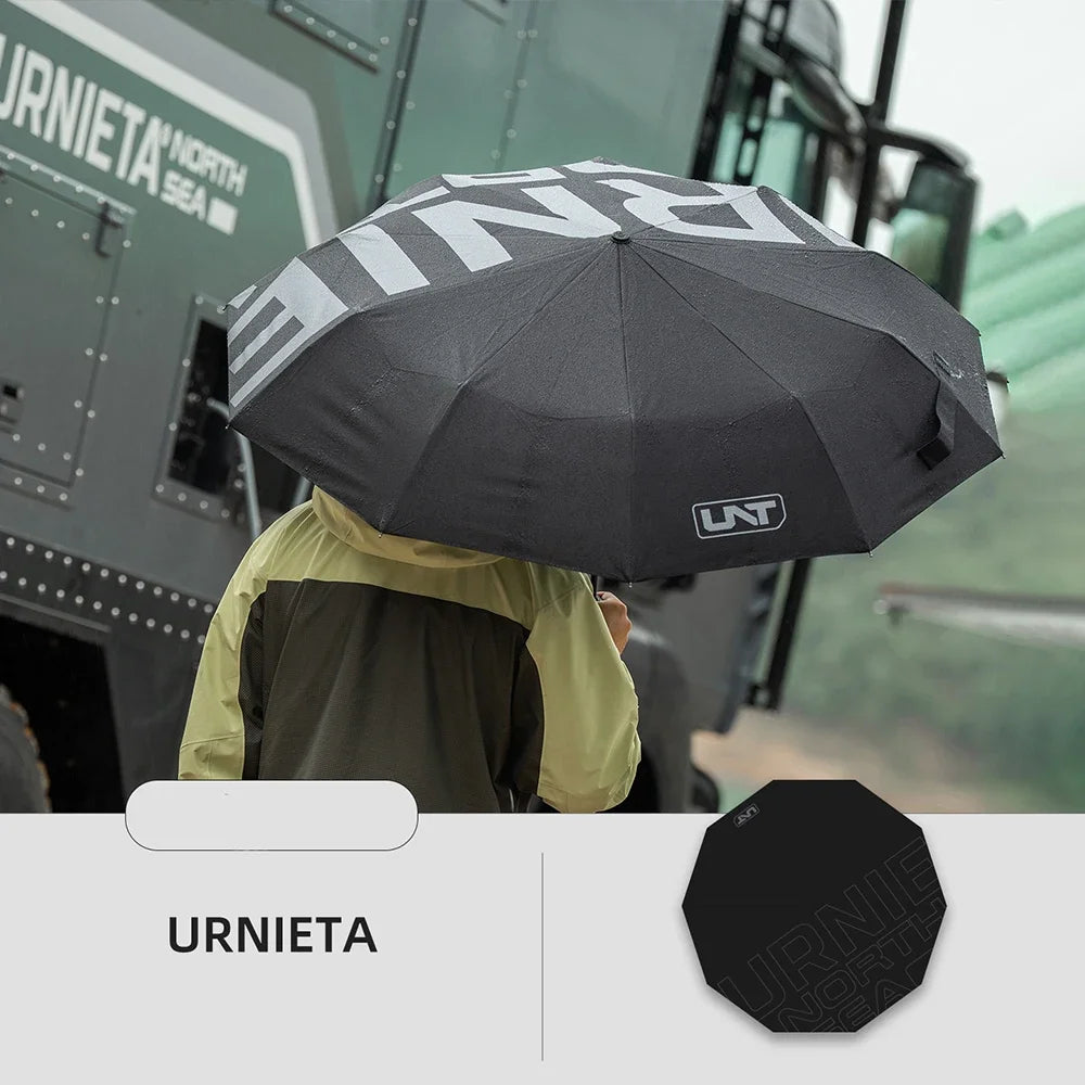 Tactical Automatic Folding Umbrella — UV Protection & Heavy Duty Design