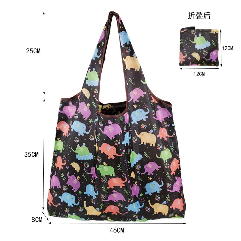 Foldable Reusable Shopping Bags — Heavy Duty Washable Grocery Totes