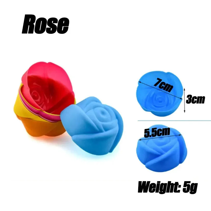 Silicone Muffin and Cupcake Baking Molds — Non-Stick Reusable Cake Tools