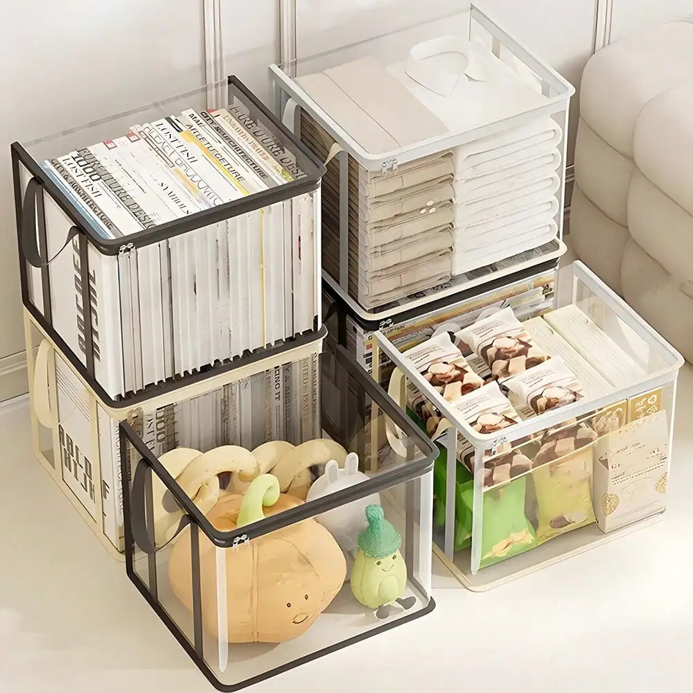 Clear PVC Storage Bags — Multifunctional Foldable Closet Organizers