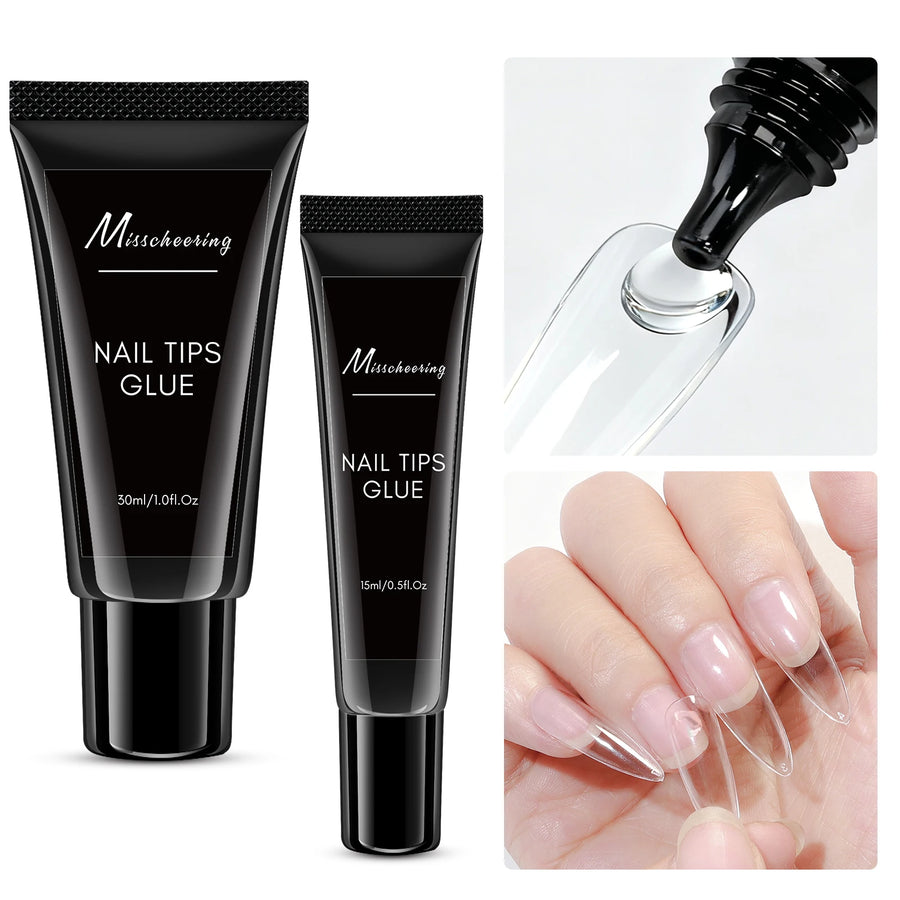 Misscheering Solid Gel Nail Glue — Strong Adhesive for Press On Nails