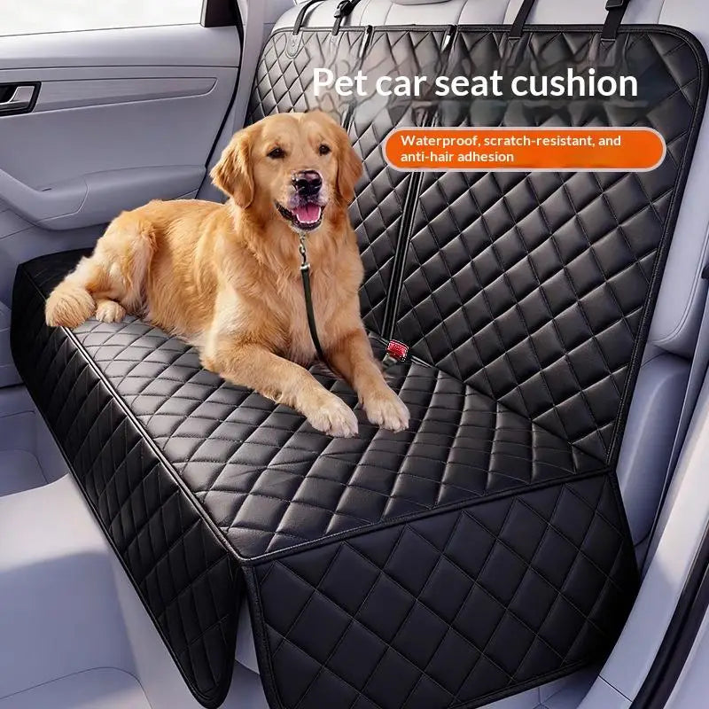 Waterproof Pet Car Seat Cover — Durable Rear Seat Cushion for Dogs & Cats