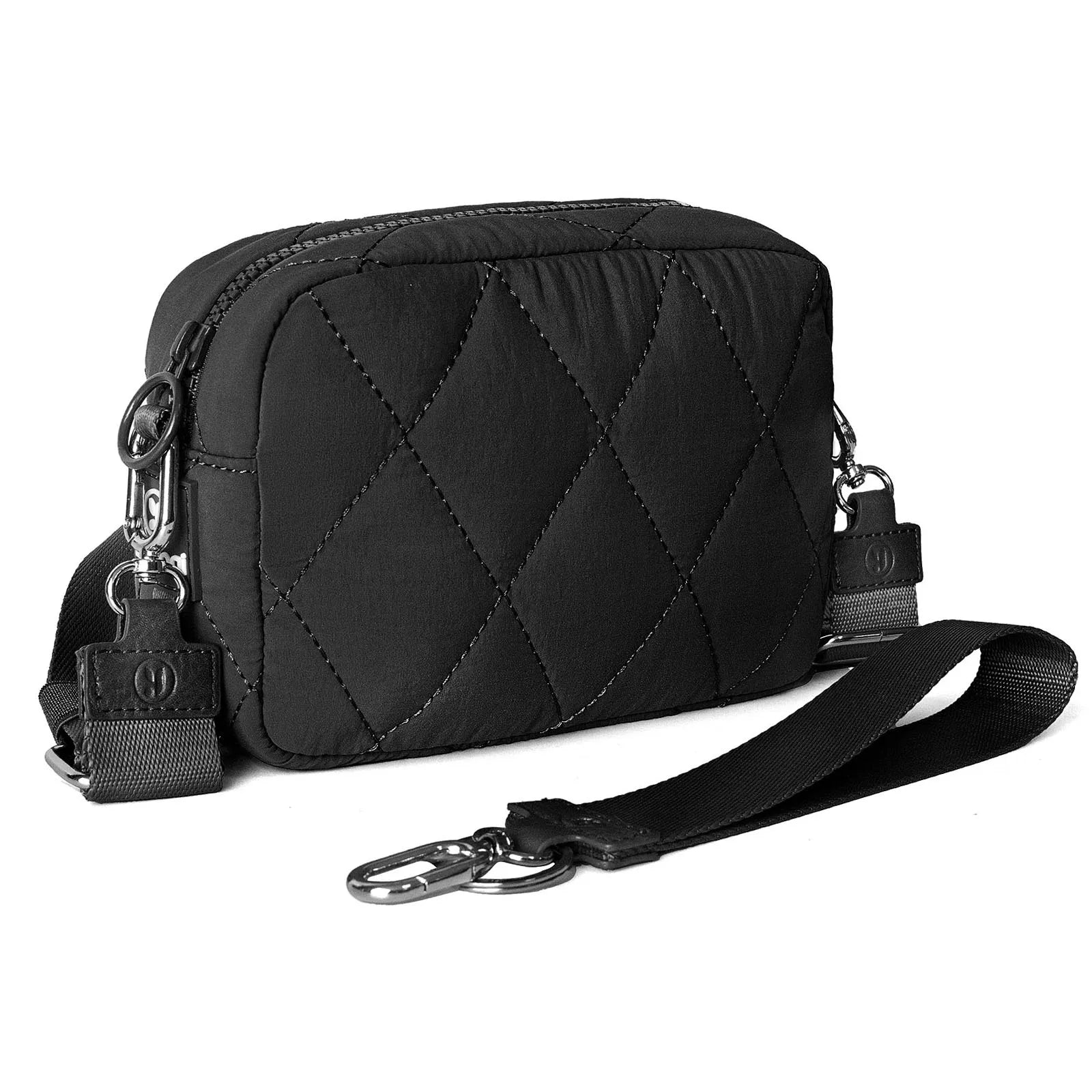 DOYOGI Nylon Puffer Crossbody Wallet — Versatile Wristlet & Phone Carrier