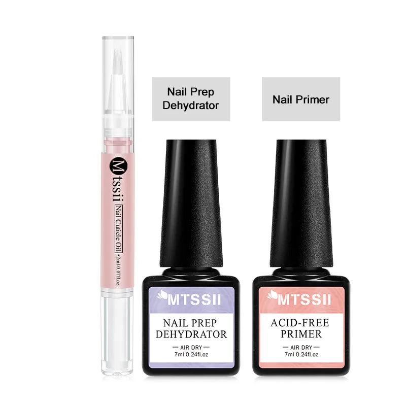 Mtssii Nail Prep and Primer Kit — Professional Manicure Preparation Set