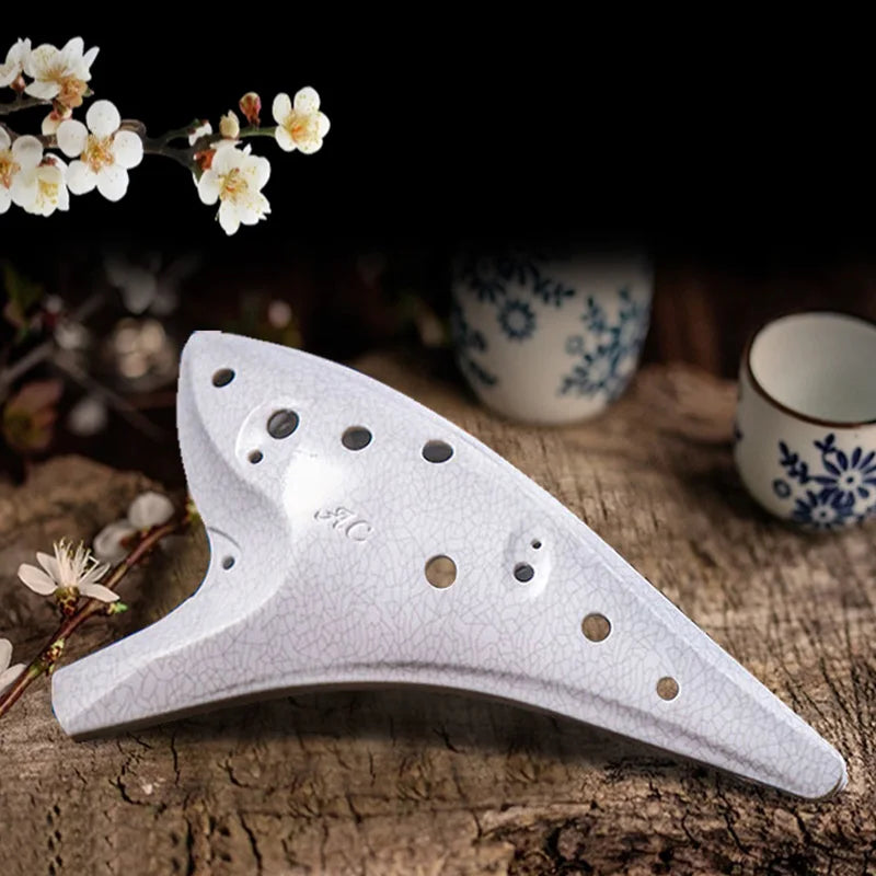 12-Hole Resin Ocarina — Beginner Friendly Musical Instrument, Ac Key