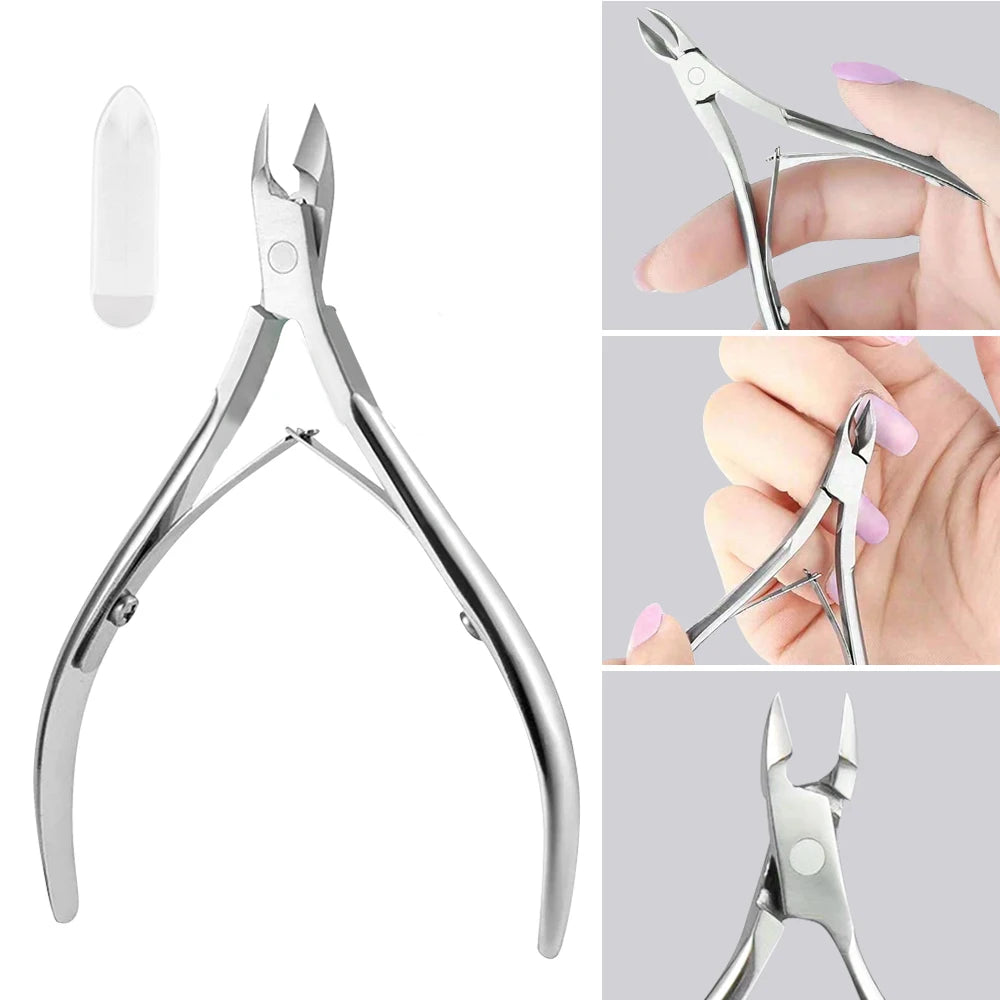 Stainless Steel Cuticle Nipper — Professional Dead Skin Remover & Trimmer