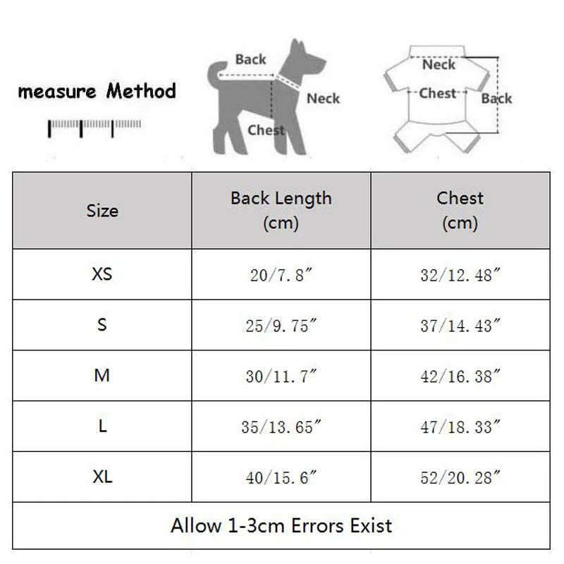 ABQP Cartoon Pet Fleece Vest — Warm Winter Coat for Dogs and Cats
