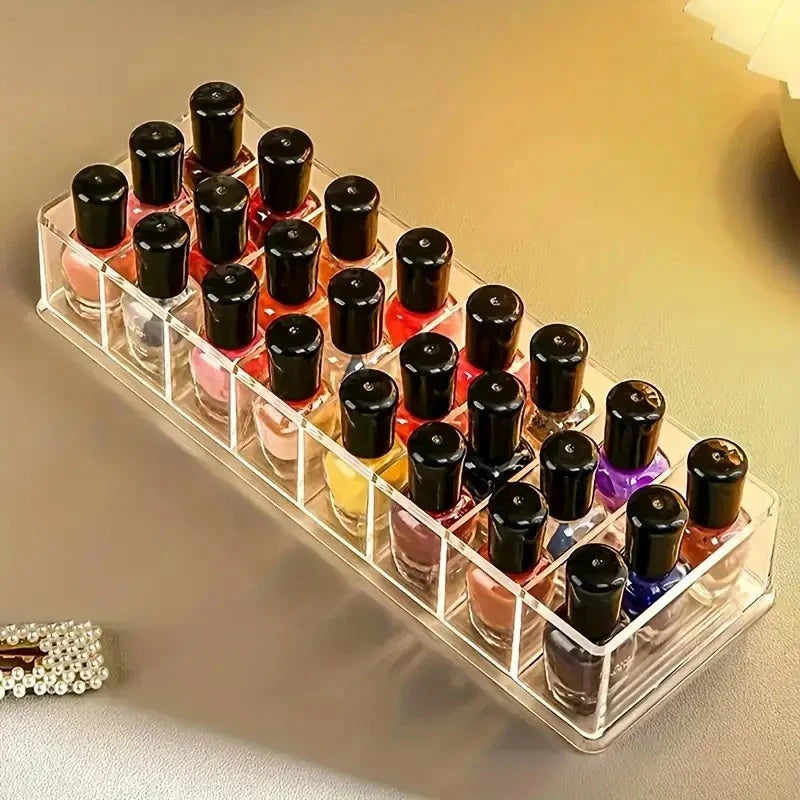 JETTING Nail Polish Organizer — 8 Compartment Acrylic Display Case