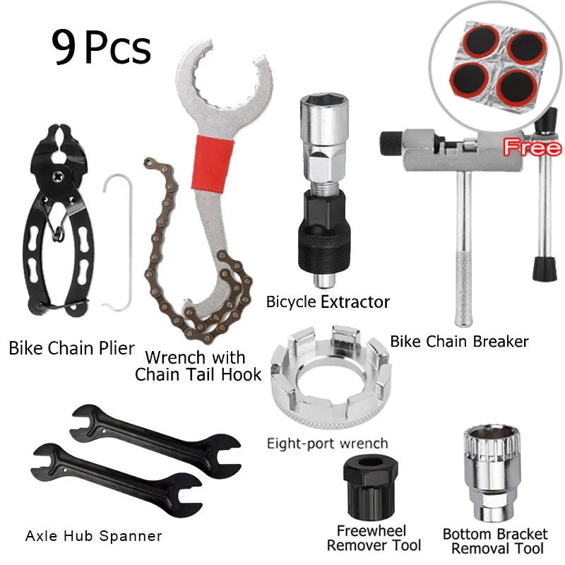 Bicycle Repair Tool Kit — Professional Maintenance Set for MTB and Road Bikes