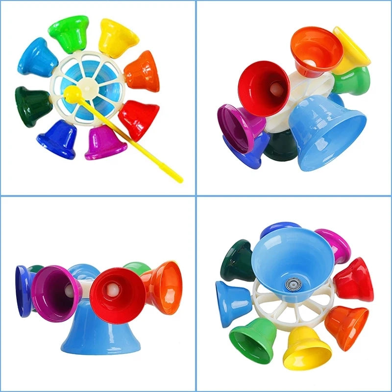 AtushiBalang 8-Note Metal Xylophone — Educational Percussion Musical Instrument