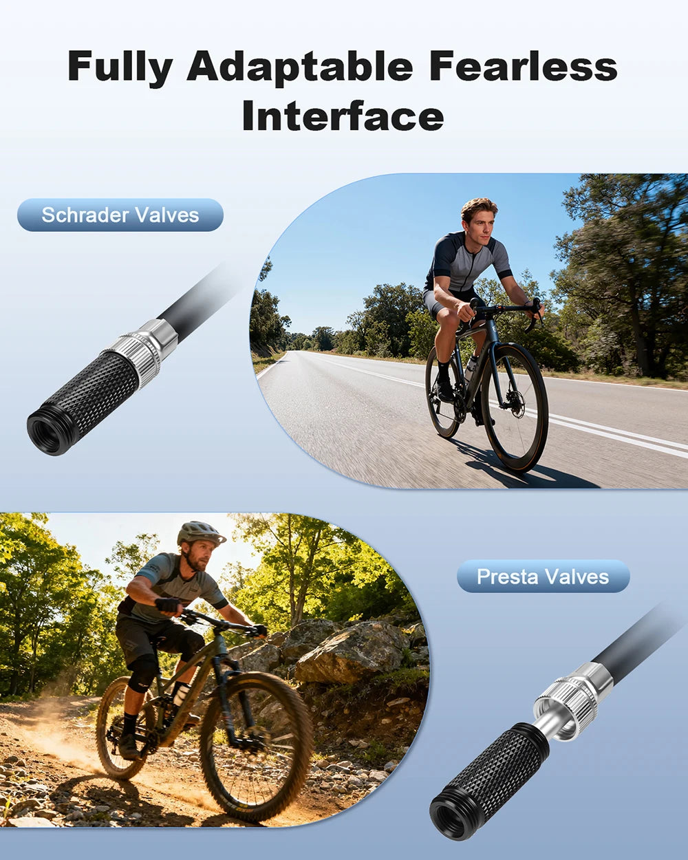 Rockbye Portable Bike Pump — High Pressure 300 PSI Manual Inflator