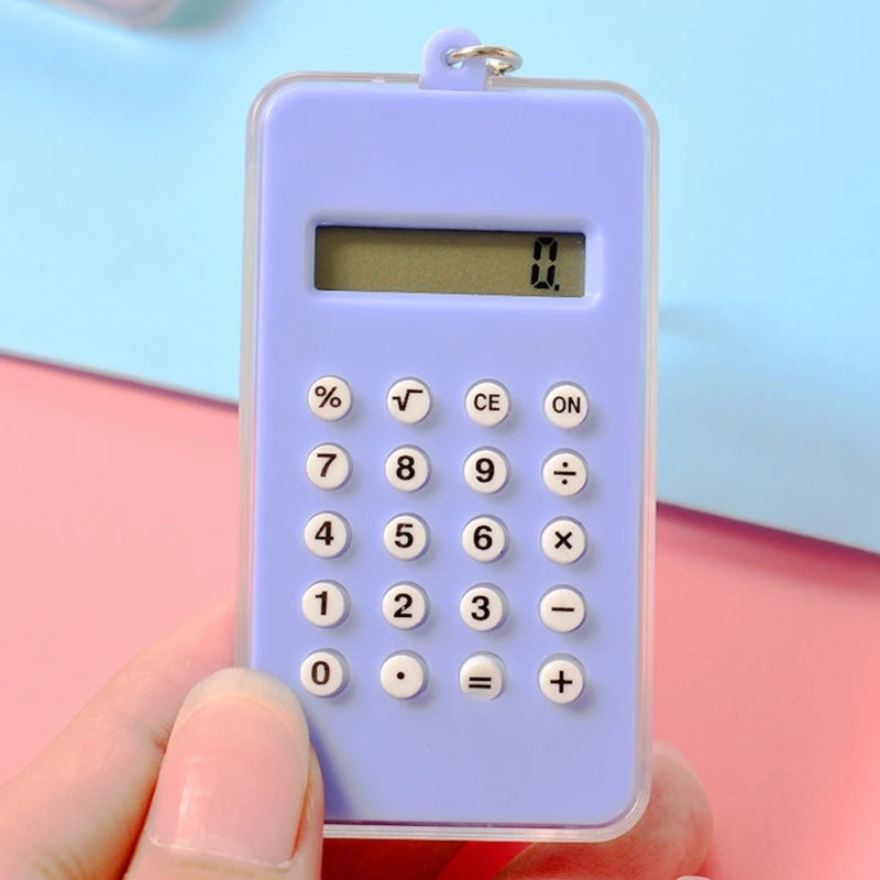 OOTDTY Mini Maze Calculator — 8-Digit Pocket Tool & Keychain Toy