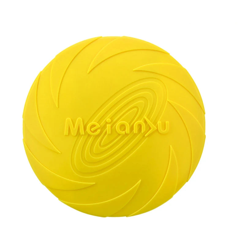 Silicone Dog Flying Disc — Durable Chew Toy for Outdoor Training