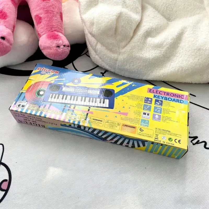 Foldable Kids Musical Keyboard — Portable Piano Toy with Microphone
