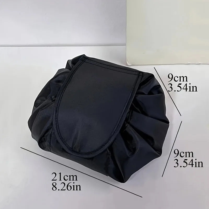 Drawstring Makeup Bag — Large Capacity Waterproof Travel Organizer