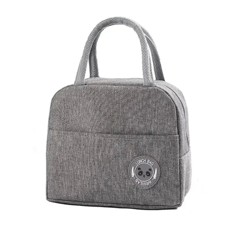 Insulated Bento Lunch Bag — Portable Meal Carrier with Aluminum Foil Lining