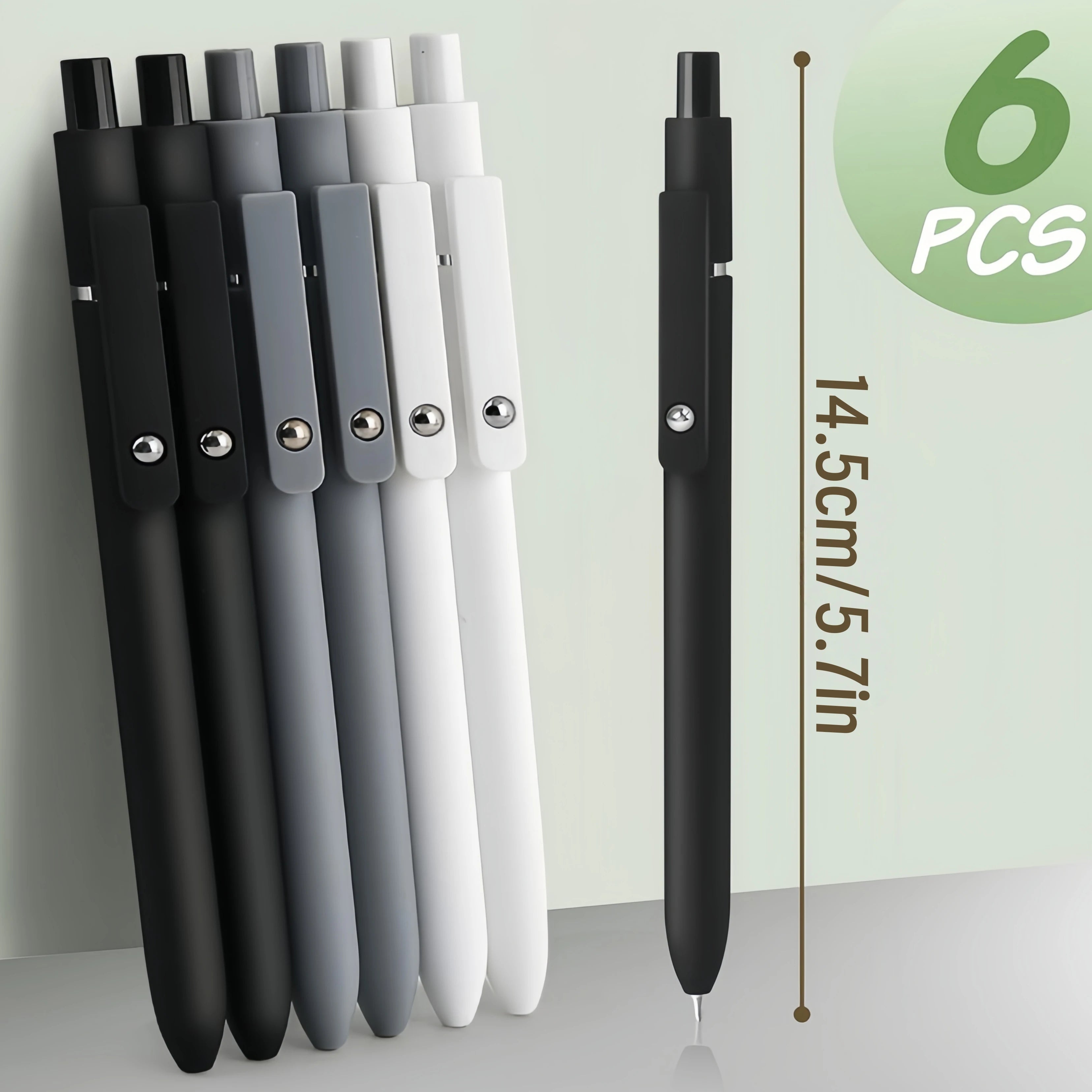 Smooth Writing Gel Pen Set — Fine Tip Black Ink for School and Office