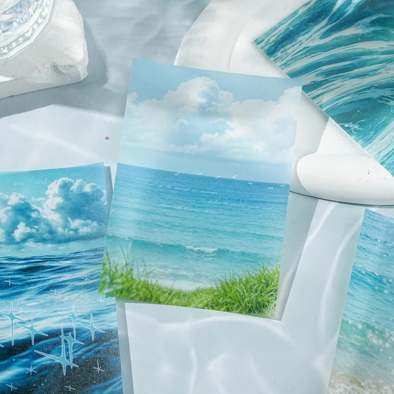 Natural Landscape Scrapbooking Paper — 15 Piece Vintage Collage Set