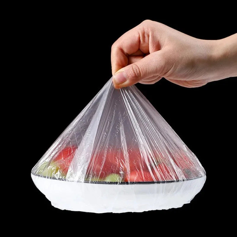 Disposable Food Covers — Fresh-Keeping Plastic Wrap for Kitchen Storage
