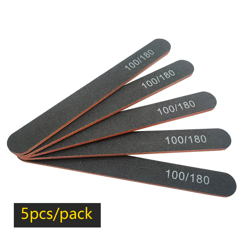 Lurayee Half Moon Nail File Buffers — Professional Sanding & Shaping Tool