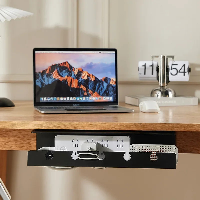 dawndesslo Under Desk Cable Organizer — Wire Management Tray for Office and Home