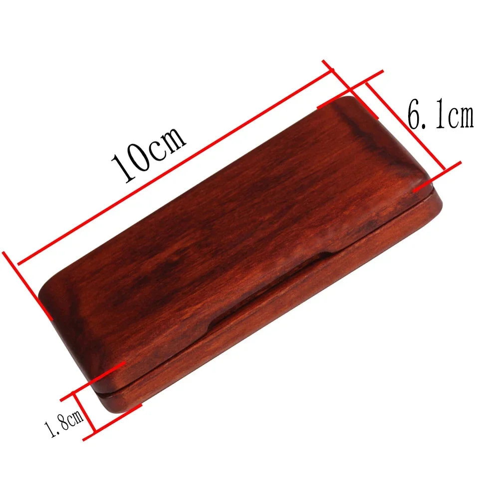 SLADE Walnut Wood Reed Case — Protective Storage for Saxophone & Clarinet