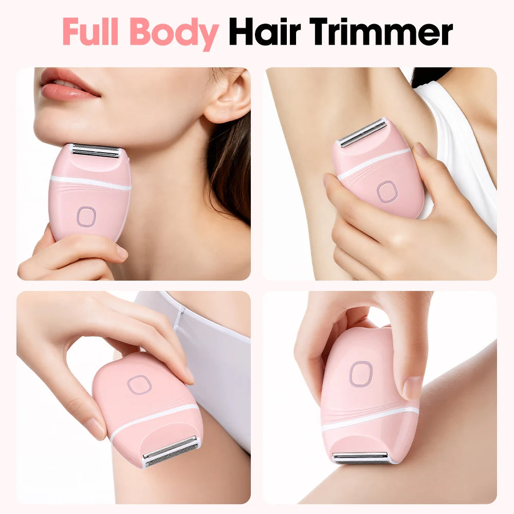 Hailicare Women's Electric Shaver — Portable 3-in-1 Mini Razor for Whole Body