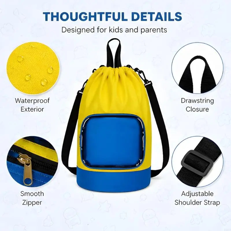 Drawstring Toy Storage Bag — Water-Resistant Fabric Organizer for Quick Cleanup