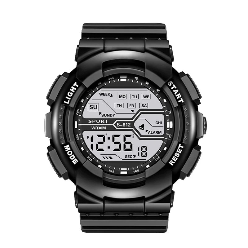 YIKAZE Men's Digital Sports Watch — Waterproof LED Military Wristwatch