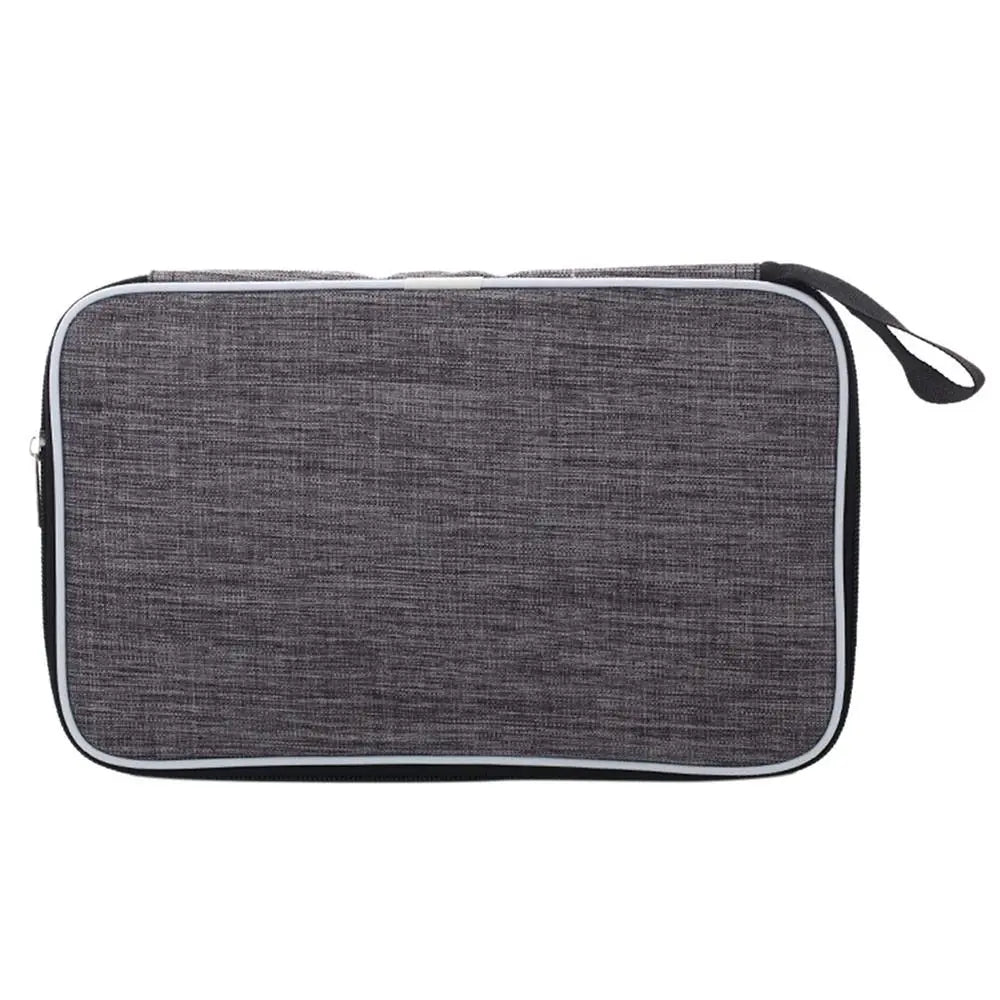 Table Tennis Racket Storage Bag — Protective Case for Paddles and Balls