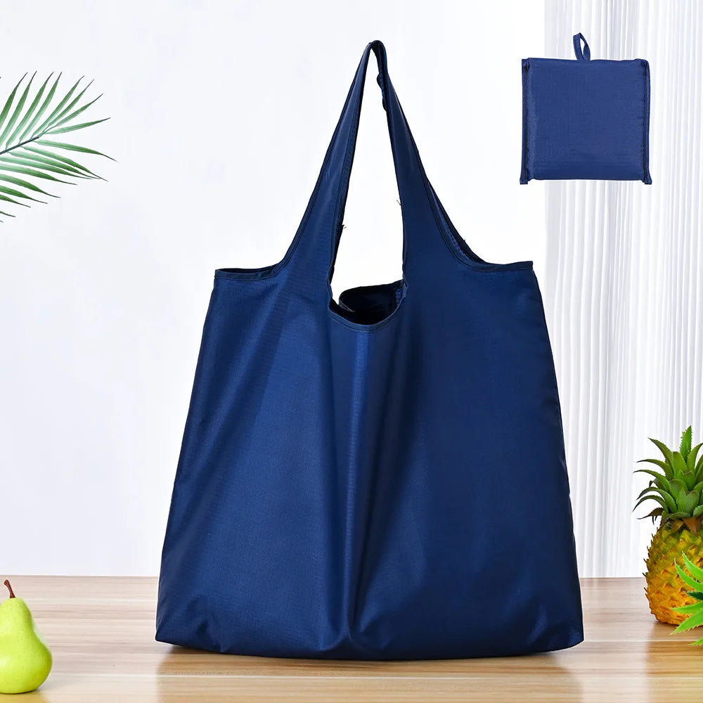 Foldable Reusable Shopping Bag — Large Capacity Eco-Friendly Tote
