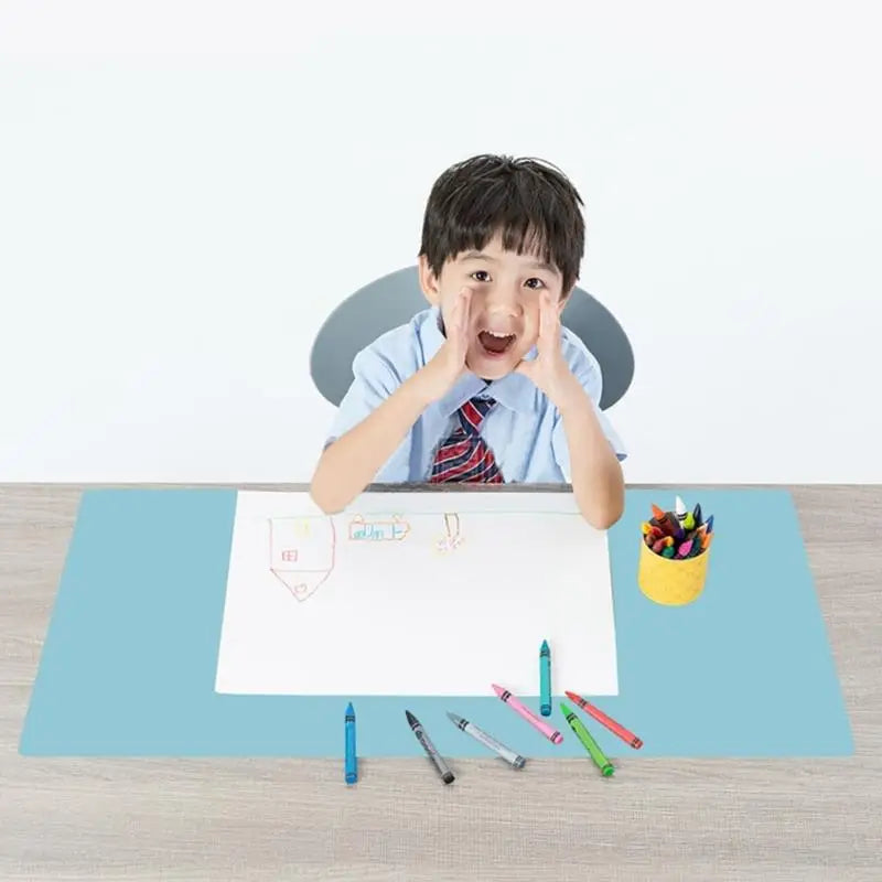 Large Leather Desk Mat — Water Resistant Surface for Office and Study