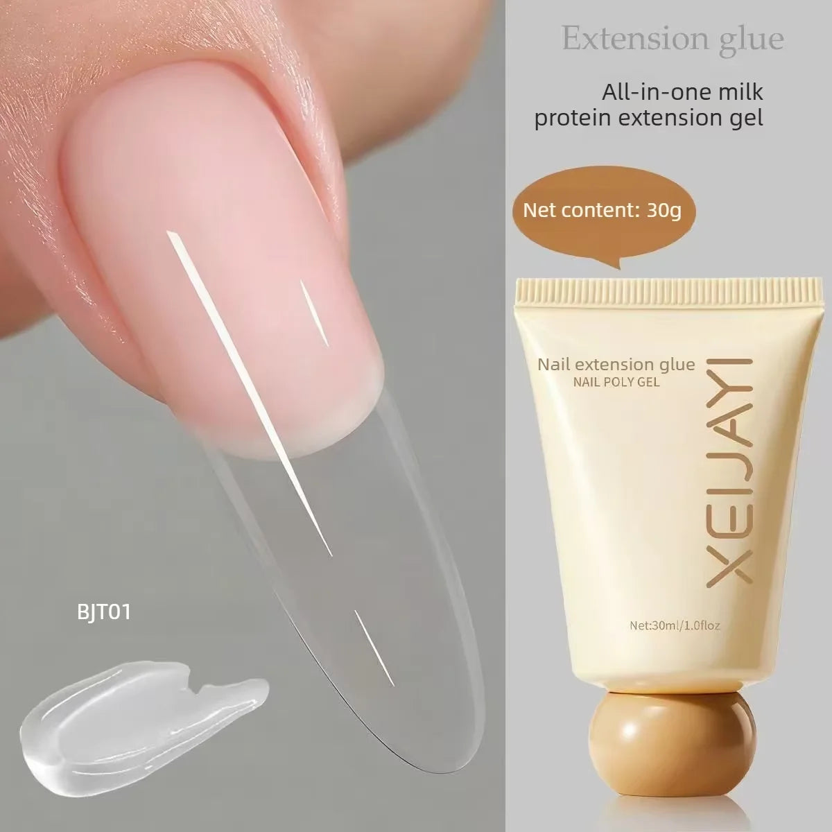 XEIJAYI Poly Gel Nail Extension Kit — Bubble-Free Builder Gel for Manicures