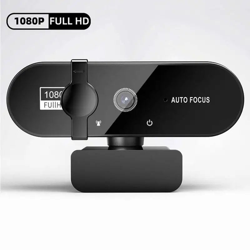 High-Definition Autofocus Webcam — Integrated Microphone for Streaming & Video Calls